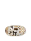 Louis Vuitton Pre-Owned 2011 Resin and Crystal Monogram Inclusion Ring costume ring - Gold