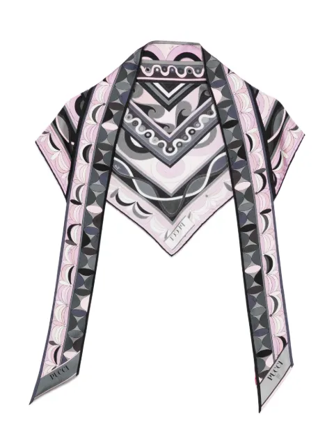 PUCCI mascada estampada de seda