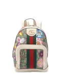 Gucci Pre-Owned 2000-2015 Small GG Supreme Flora Ophidia backpack - Brown