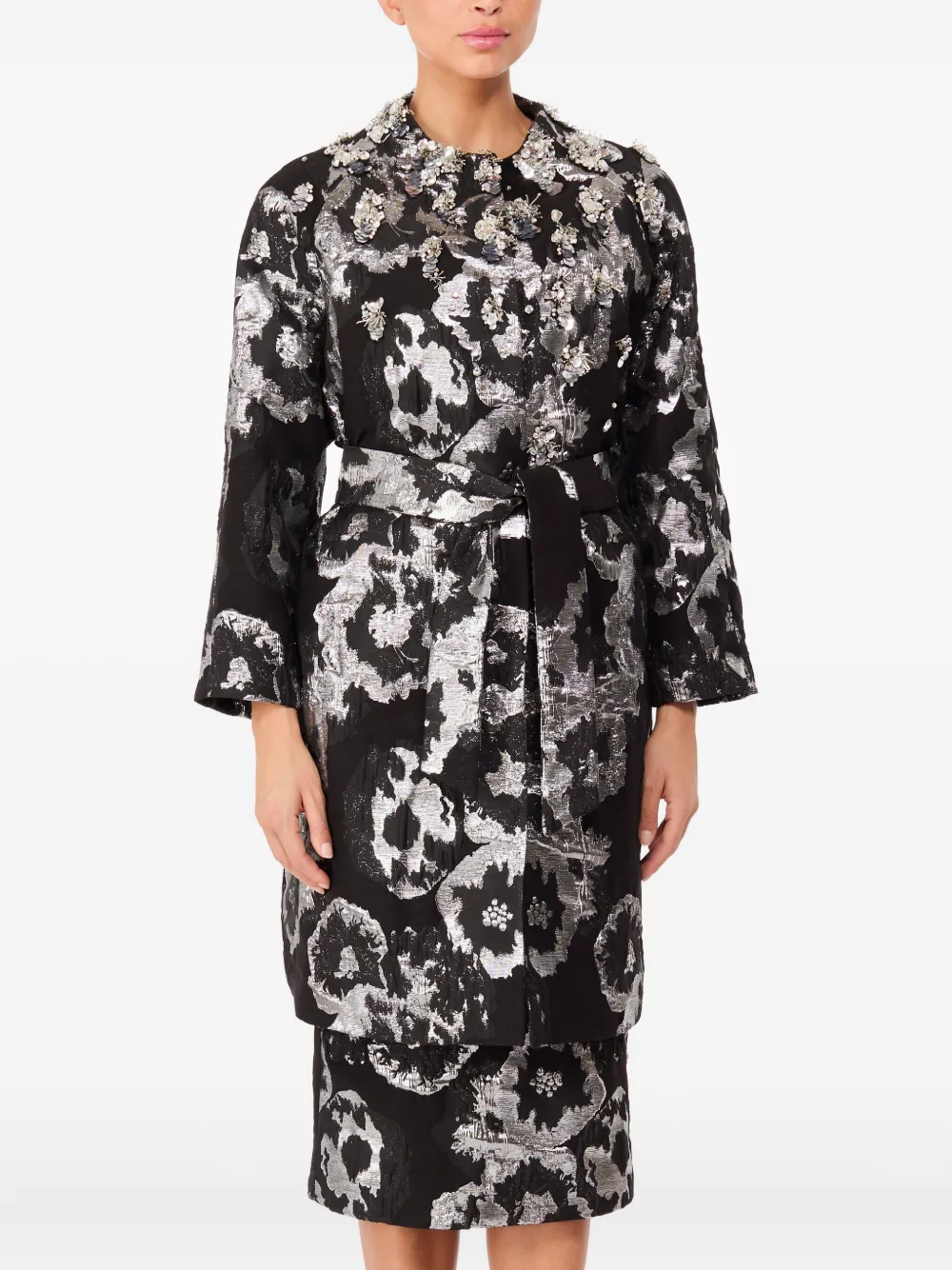 Jenny Packham embellished floral coat | Single Breasted Coats | Image 2