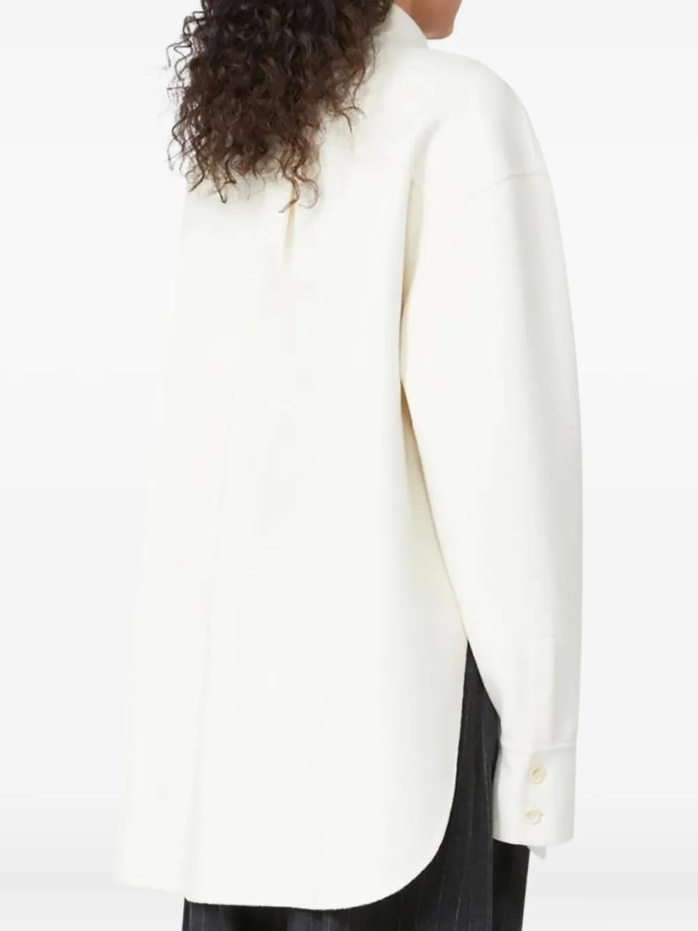Sportmax Tweezijdige wollen blouse - Beige