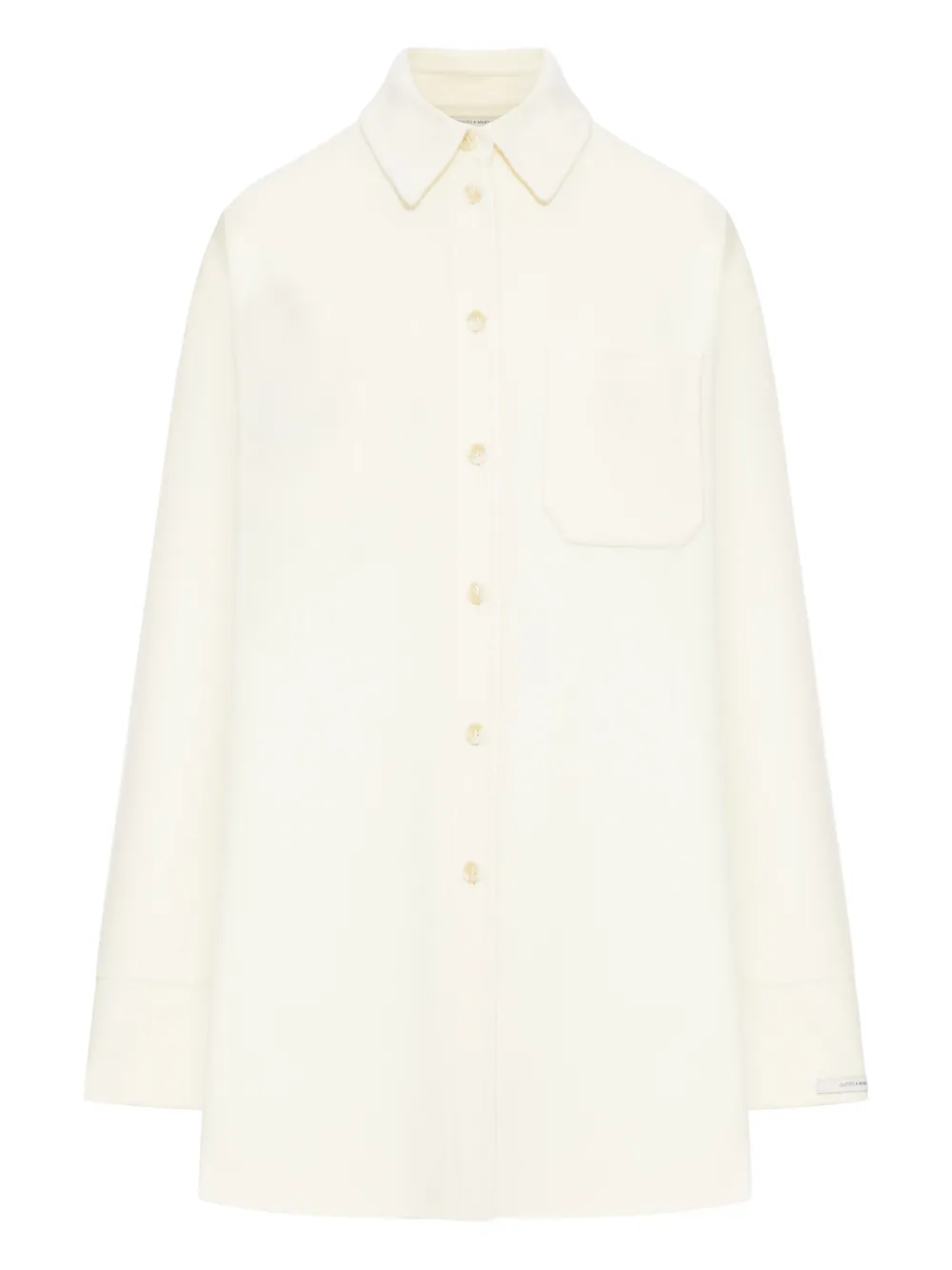 Sportmax double-faced wool  shirt | Neutrals | Image 1