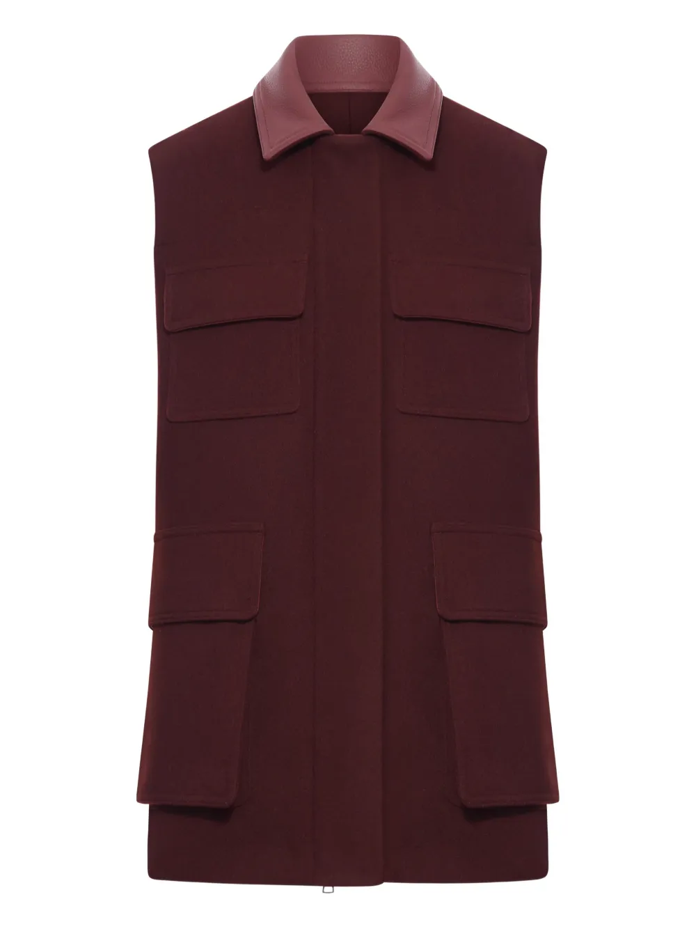Max Mara ポケットカラーベスト - レッド Max Mara ポケットカラーベスト - レッド