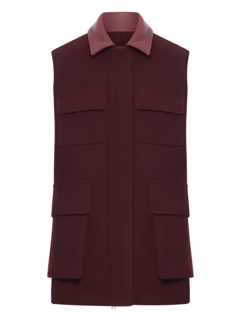 Max Mara pocket collared gilet
