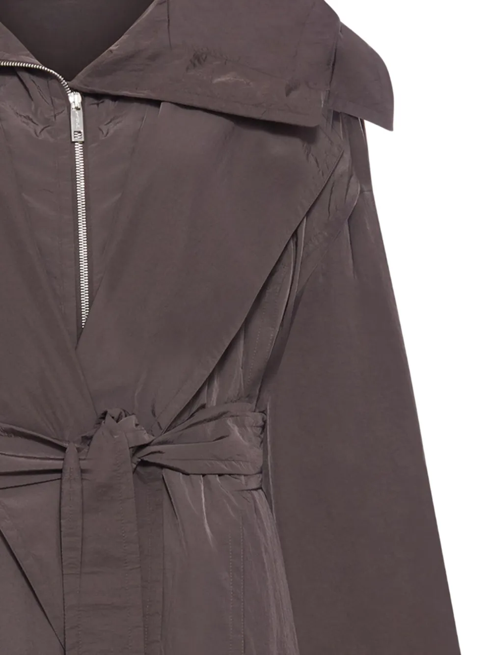 Sportmax zip-up belted coat - Bruin