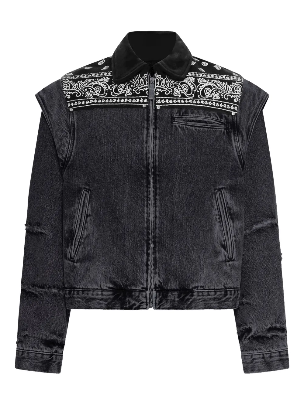 PDF bandana denim jacket | Black | Image 1