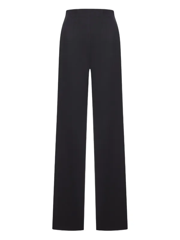 Max Mara Satira Side Band Trousers in Black