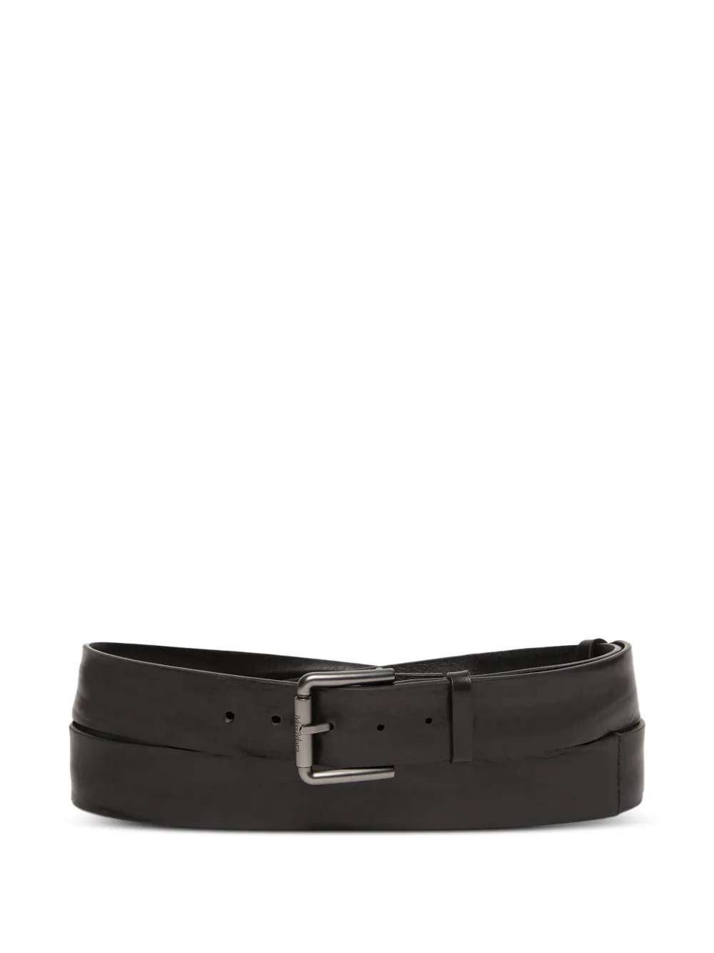 Max Mara leather square-buckle belt | Black | Image 1