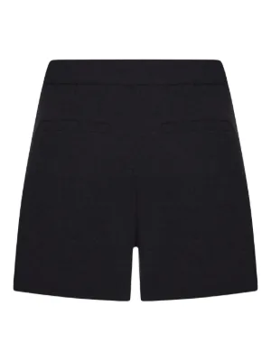 Alexander Wang ロゴストライプ リブミニショートパンツ | ブラック