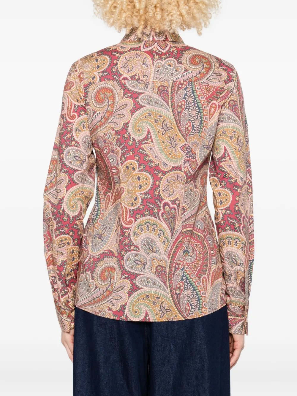 ETRO Blouse met paisley-print Rood
