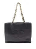 CHANEL Pre-Owned 1994-1996 CC Lambskin Chain tote bag - Black