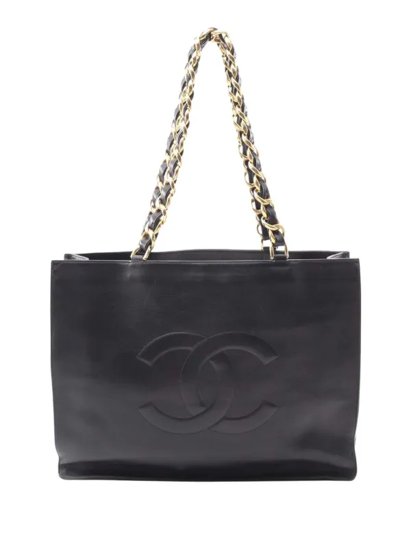 CHANEL ブラック トートバッグ ロゴ入り 【公式通販】