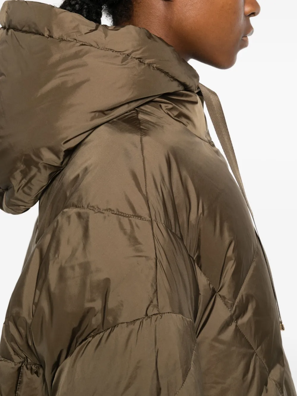 TWINSET Donsjack met capuchon Groen