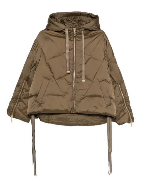 TWINSET chamarra capitonada con capucha