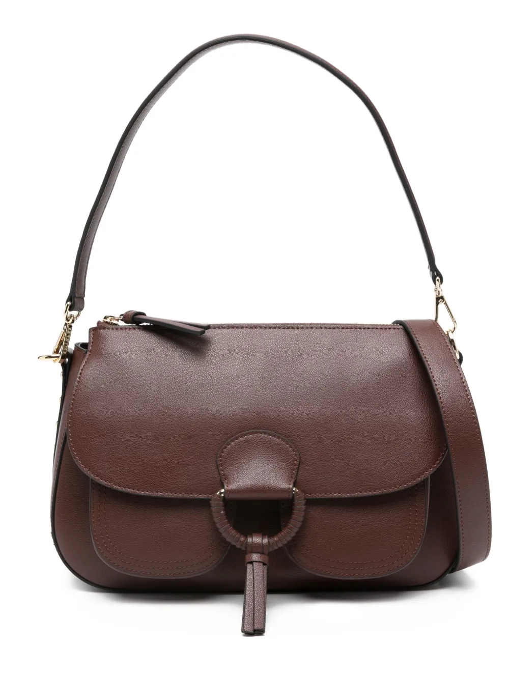 Cromia Calf-leather Shoulder Bag In Brown