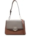 cromia studded-strap two-tone shoulder bag - Brown