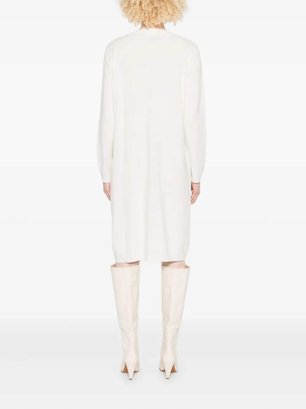 Fabiana Filippi Platinum jurk met knoopsluiting Wit