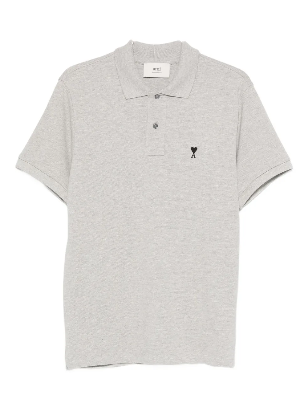 AMI Paris logo polo shirt - Grigio