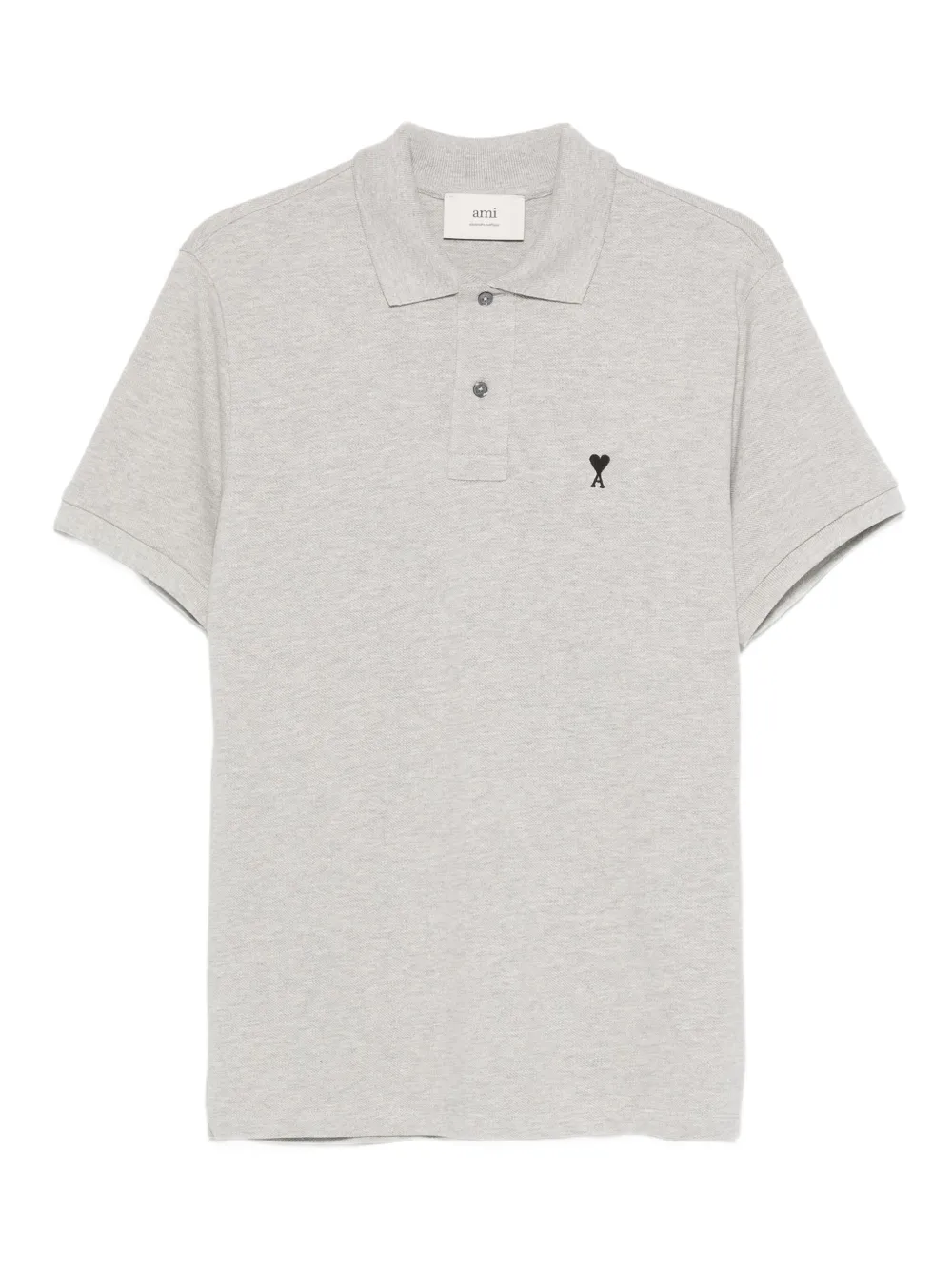 AMI Paris logo polo shirt - Grigio