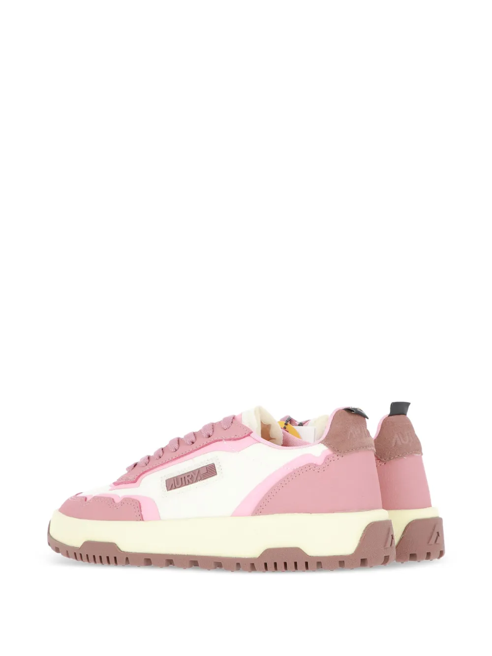 Autry Wildpace Low Platform Sneakers In Pink