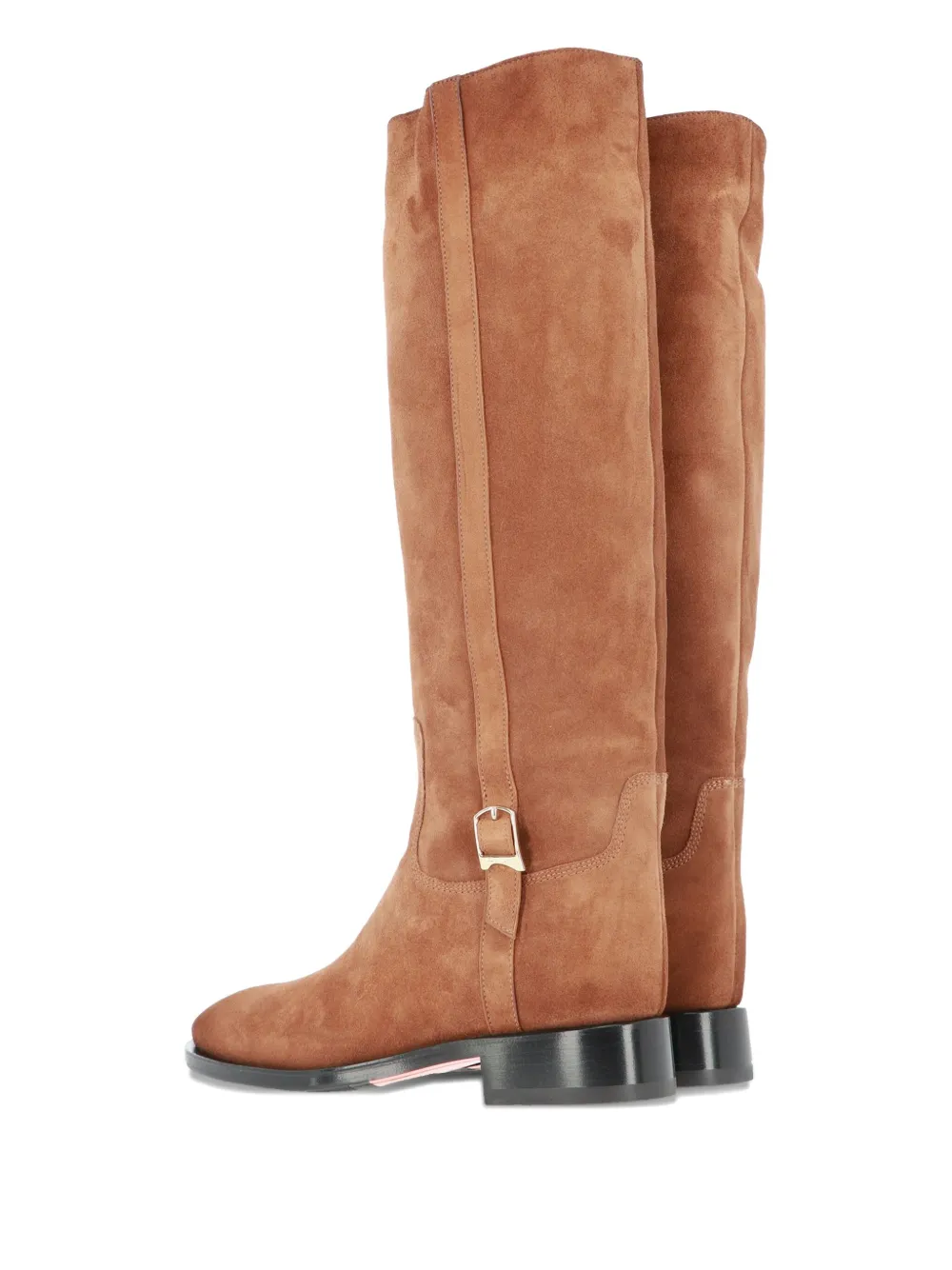 Santoni Buckle Boots In Brown