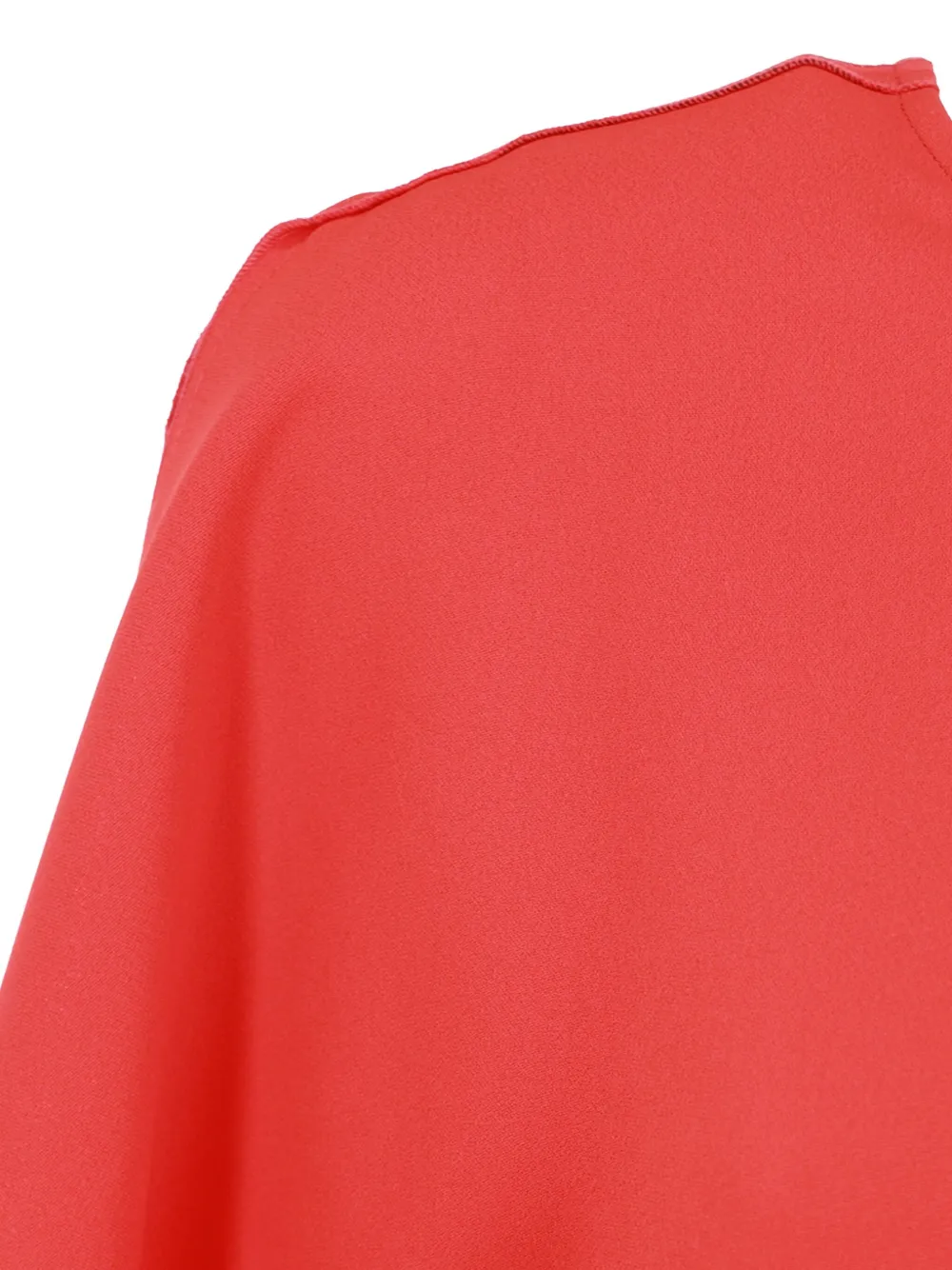 Victoria Beckham Bela Gathered-waist Midi Dress In Red