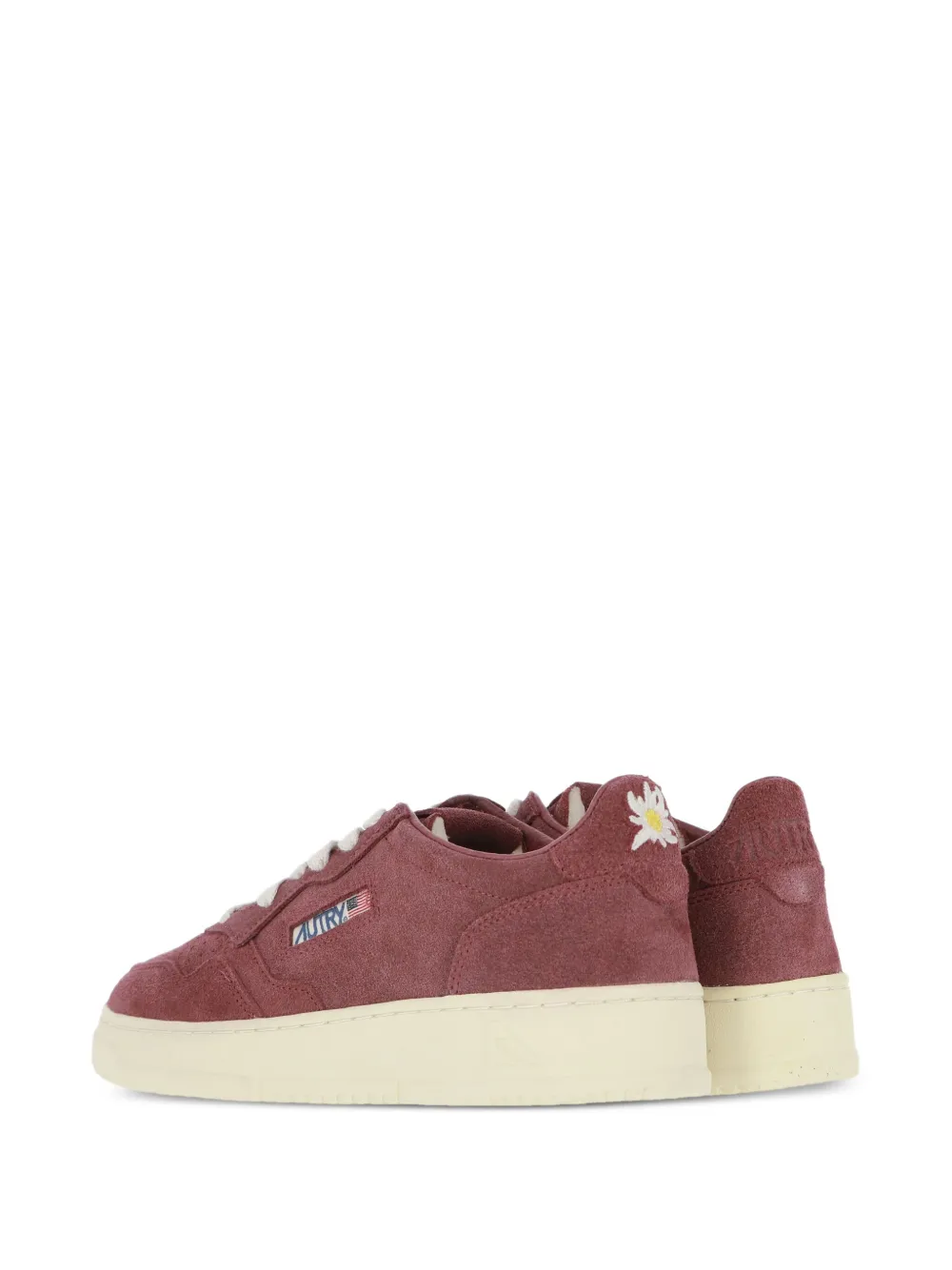 Autry Medalist low-top sneakers met bloemen Rood