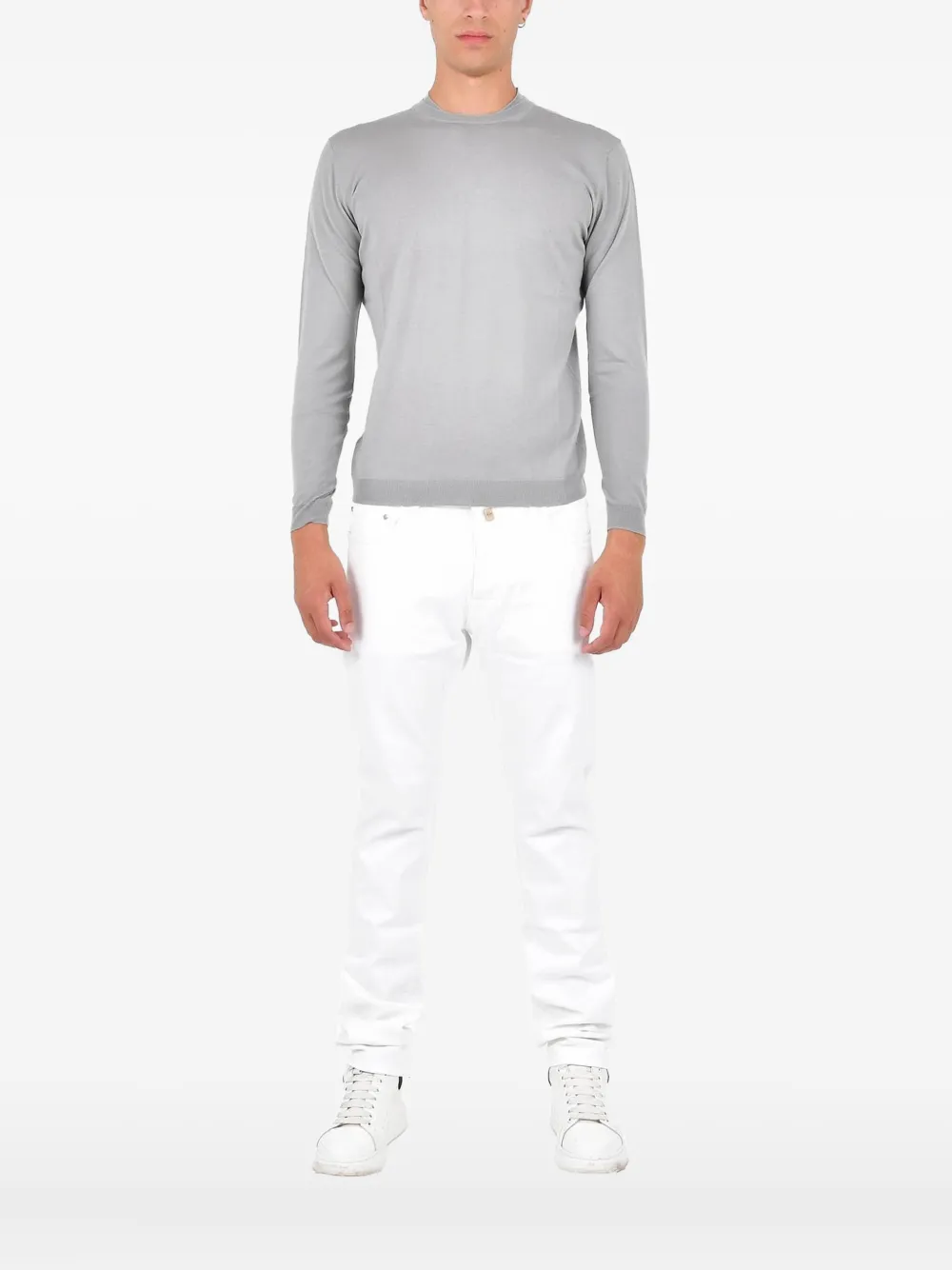 Low Brand suéter con cuello redondo | gris | Image 1