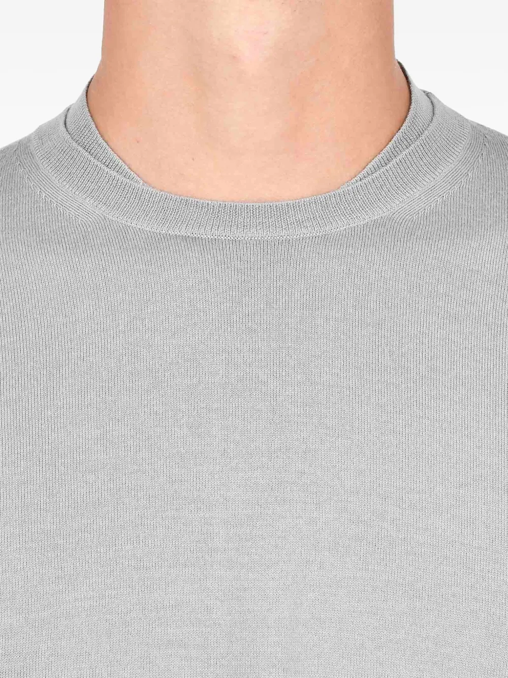 Low Brand Trui met ronde hals Grijs