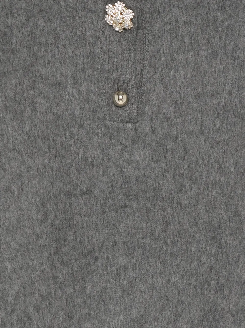 N°21 Brushed-effect Jumper In Gray