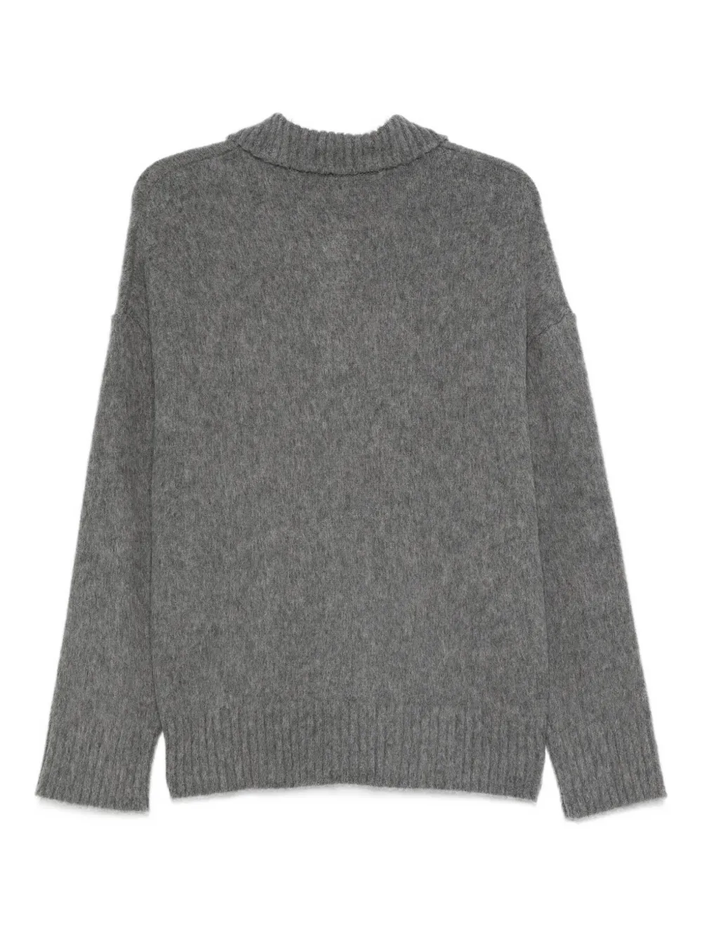N°21 Brushed-effect Jumper In Gray