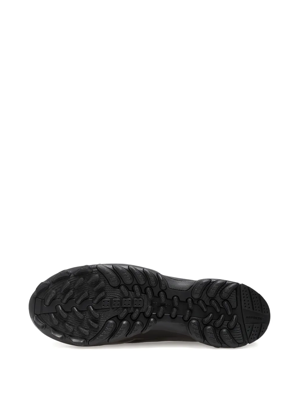 Y-3 leather lace-up trainers Black