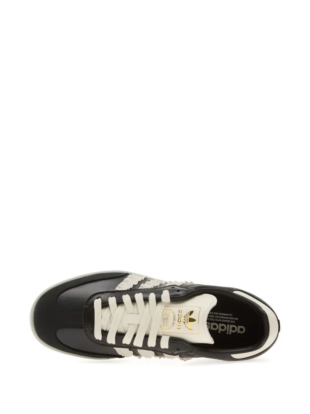 adidas leather Samba trainers Black