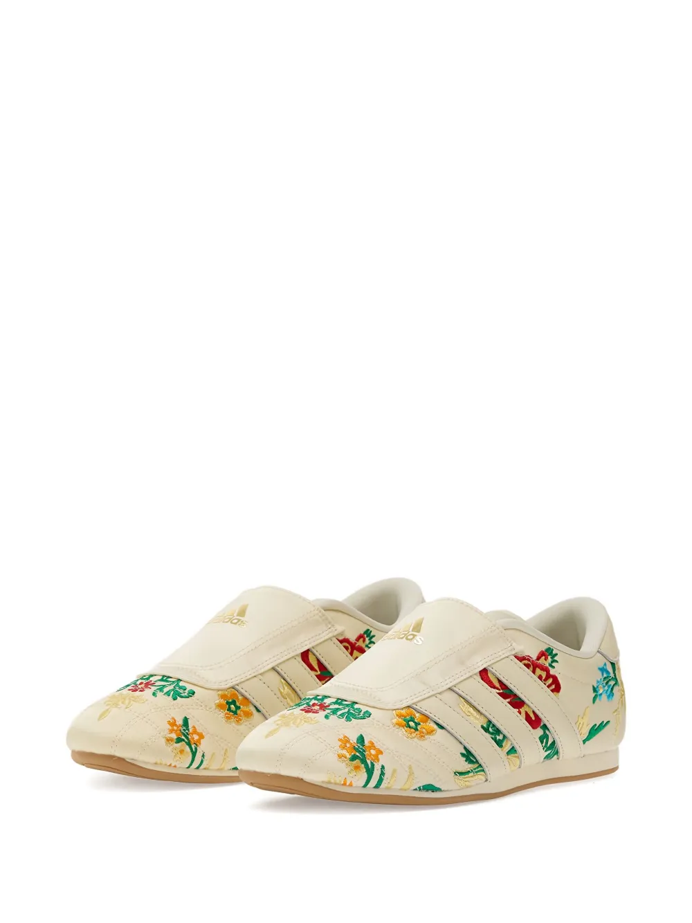 adidas Taekwondo sneakers met geborduurde bloemen Beige