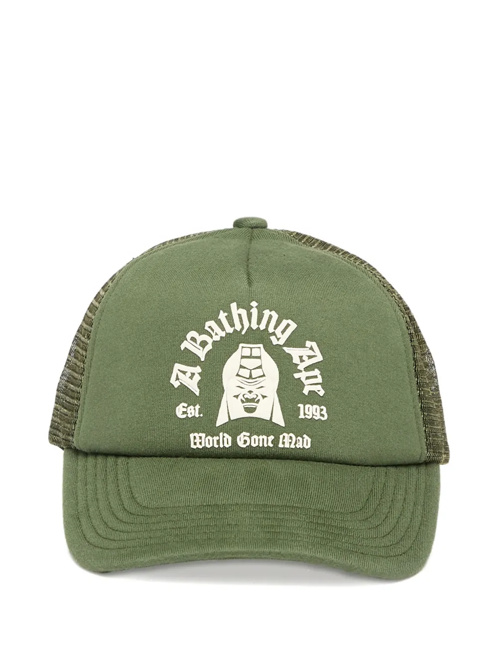 A BATHING APE® logo-print cap | Green | Image 1