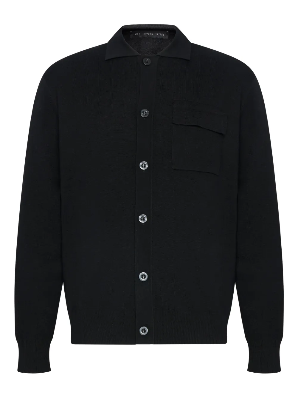 Low Brand buttoned flap-pocket cardigan - Black