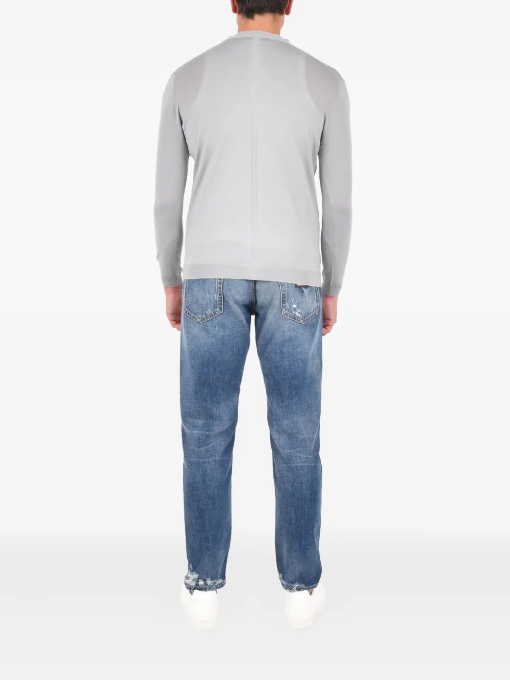 Low Brand Vest met knopen Grijs