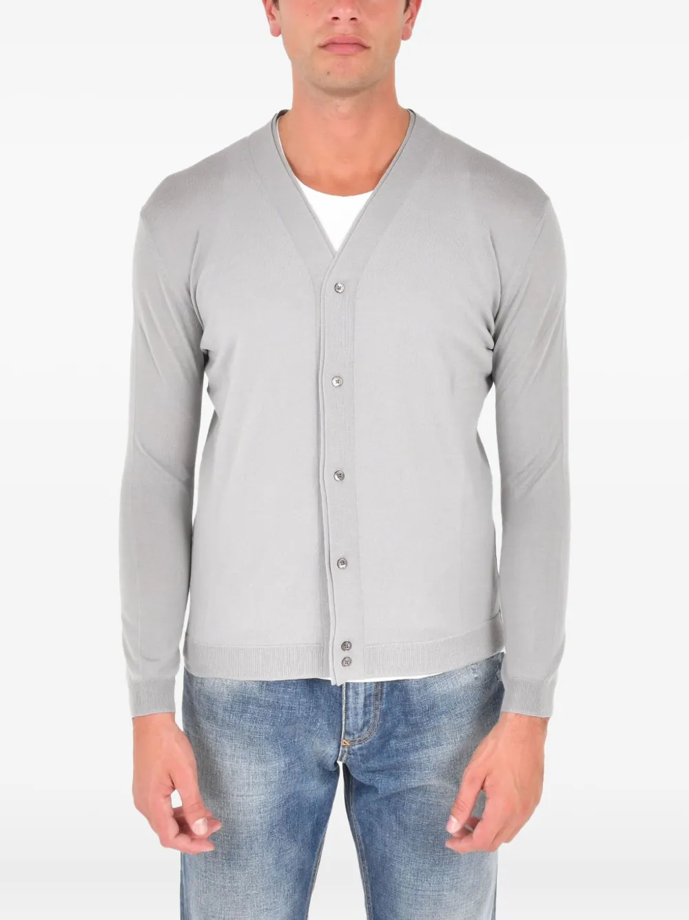 Low Brand buttoned cardigan | Grey | Image 1