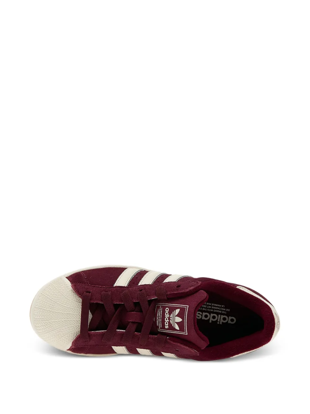 adidas Superstar II suède low-top sneakers Rood