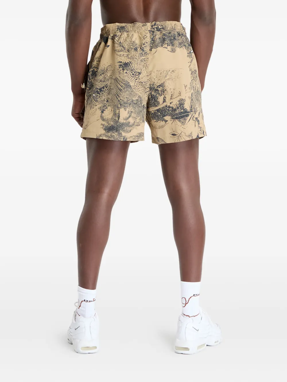 Nike Floral-print Elasticated-waist Shorts In Multi