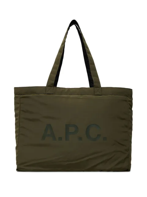 A.P.C. logo-plaque tote bag