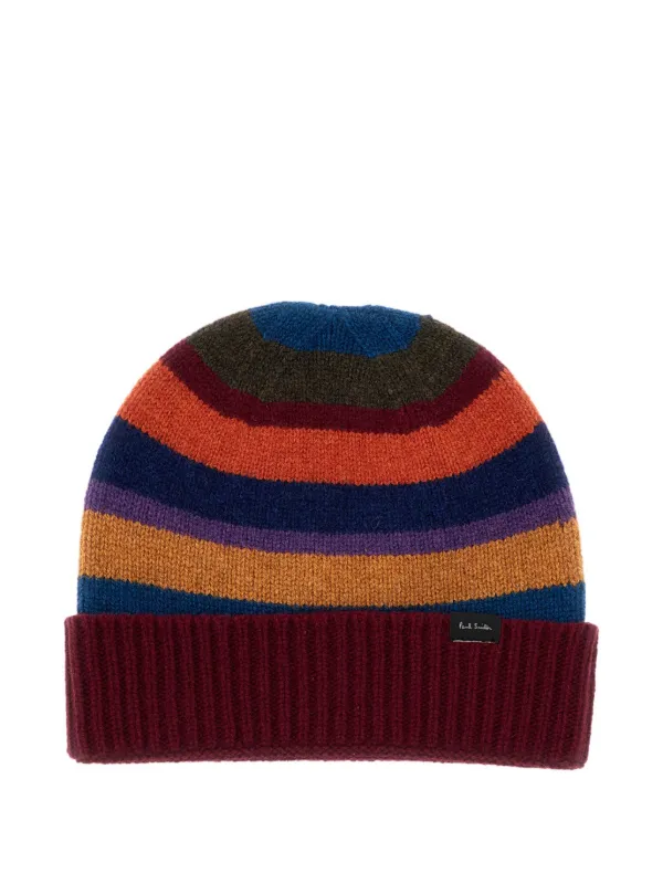 Paul Smith Striped Wool Hat Red FARFETCH TR