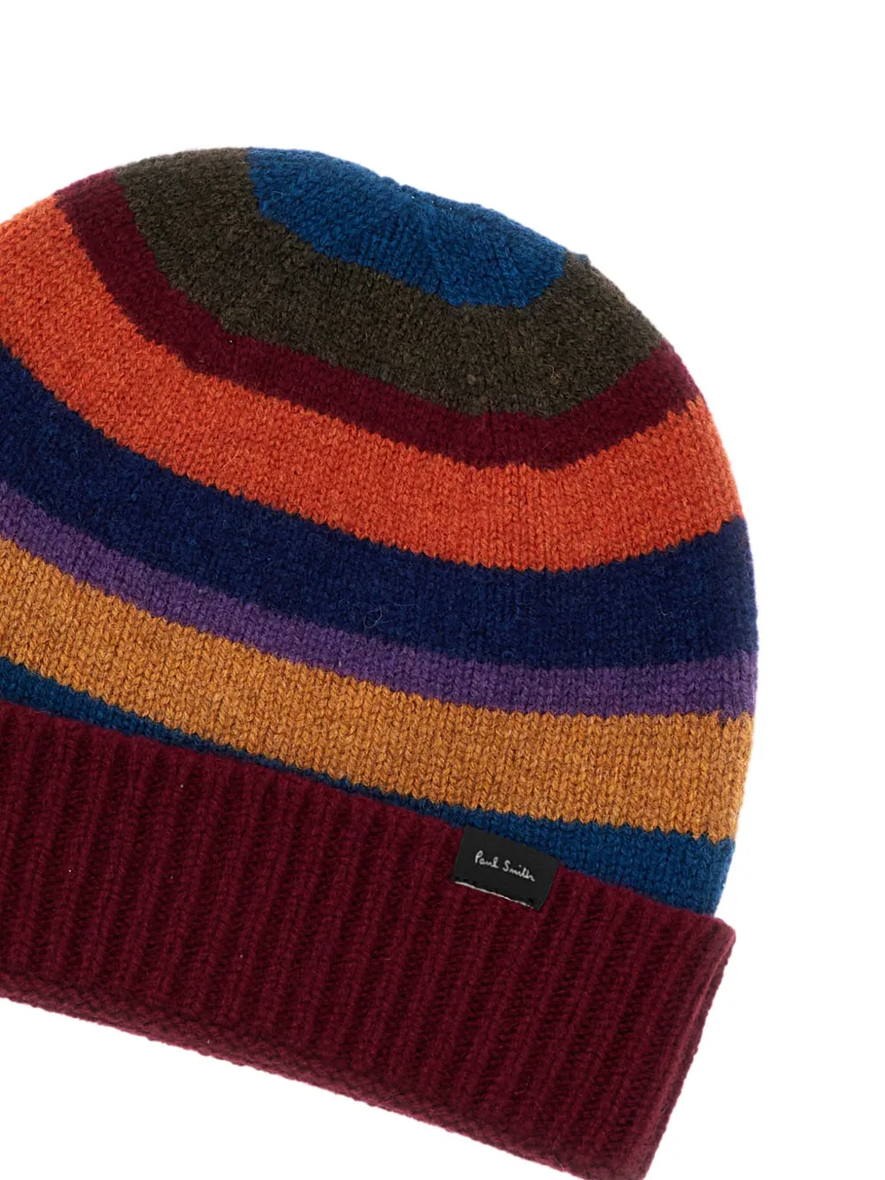 Paul Smith striped wool hat - Rood