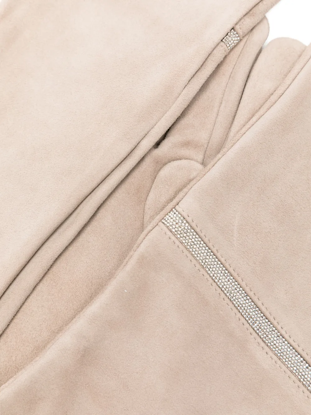 Peserico Handschoenen verfraaid met kralen Beige
