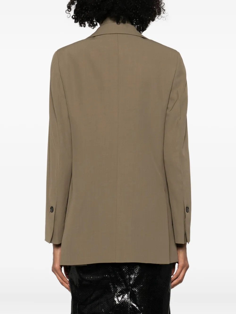 Ferragamo Notched-lapel Blazer In Brown