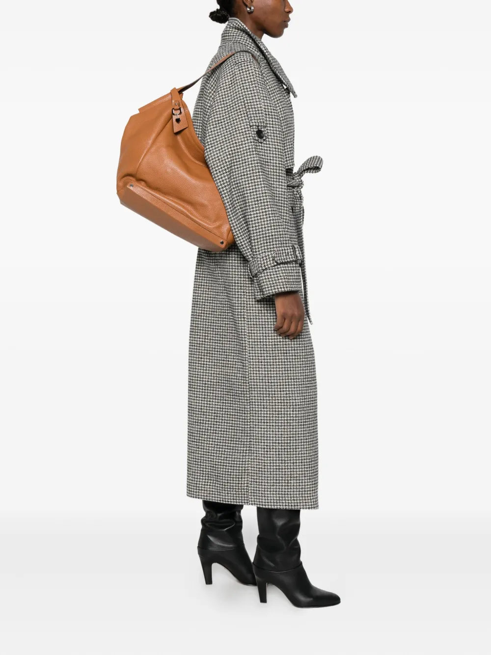 Cromia Shopper met logoplakkaat - Beige