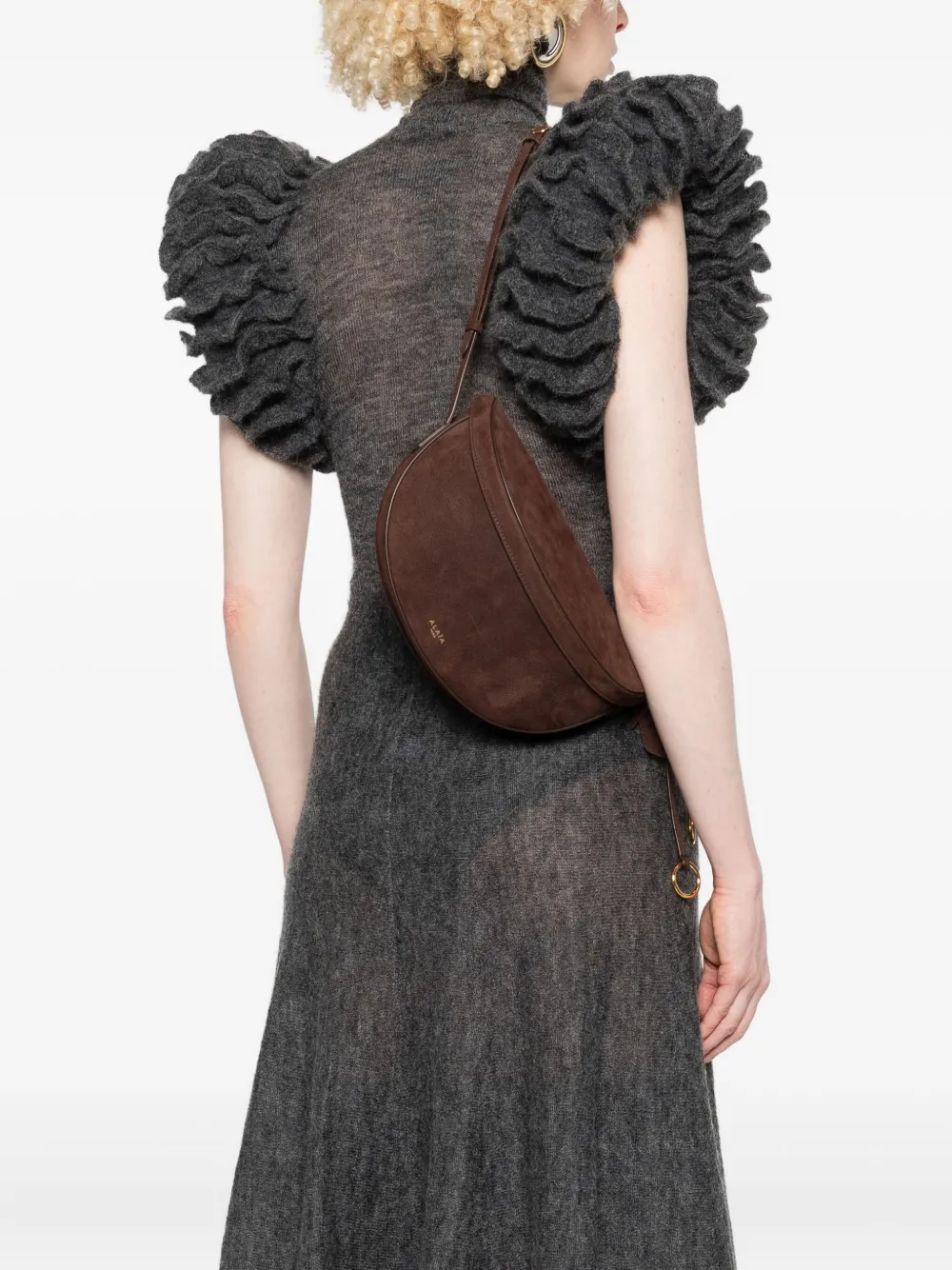 Alaïa half-moon suede tote bag | Image 2