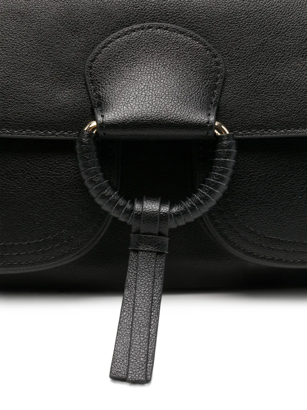 Cromia Tassel-detail Leather Shoulder Bag In Black