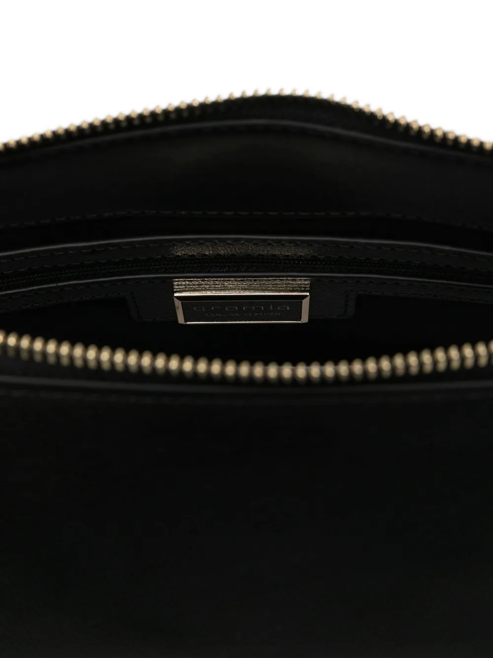 Cromia Tassel-detail Leather Shoulder Bag In Black