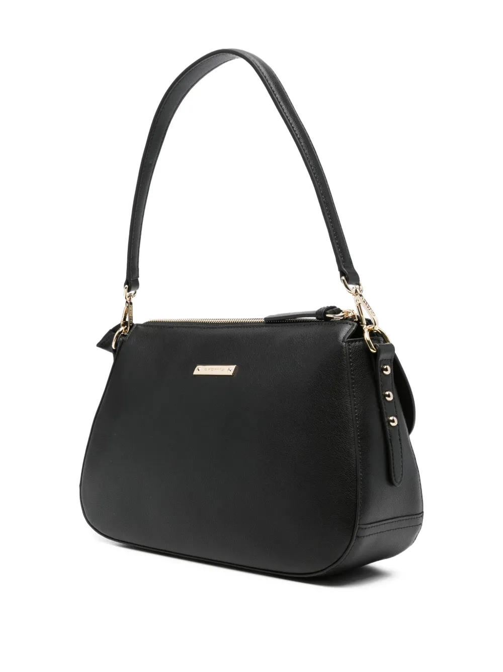 Cromia Tassel-detail Leather Shoulder Bag In Black